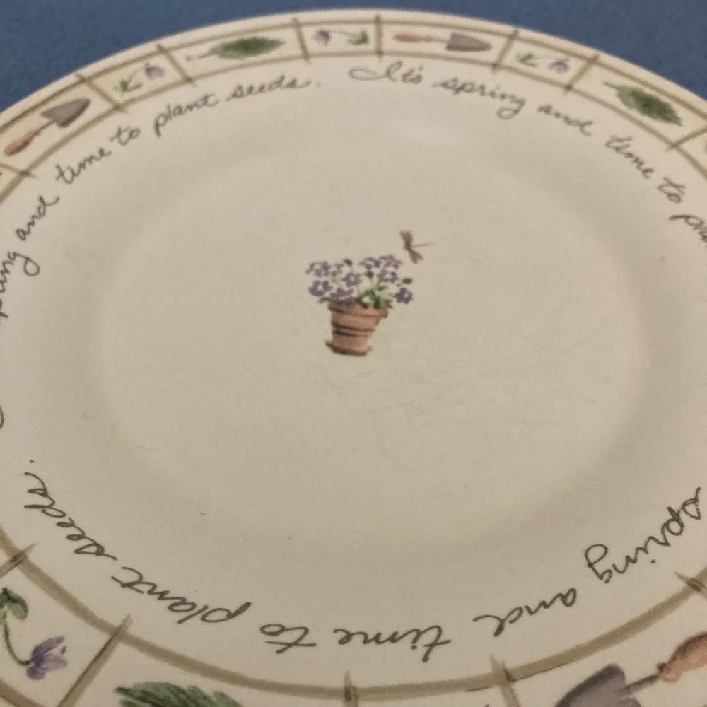 Perennials by Pfaltzgraff Ivory Multi Flower Garden 8
